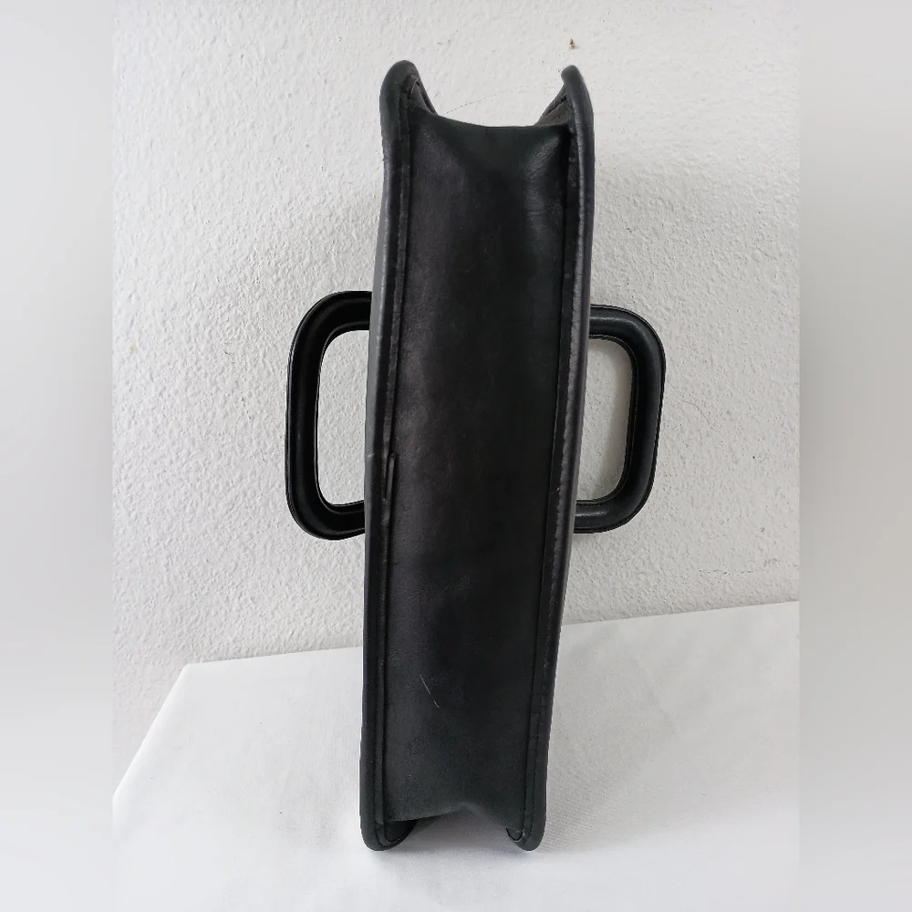 Vintage Coach Black Slim Satchel 310- 3934 - Picture 5 of 10